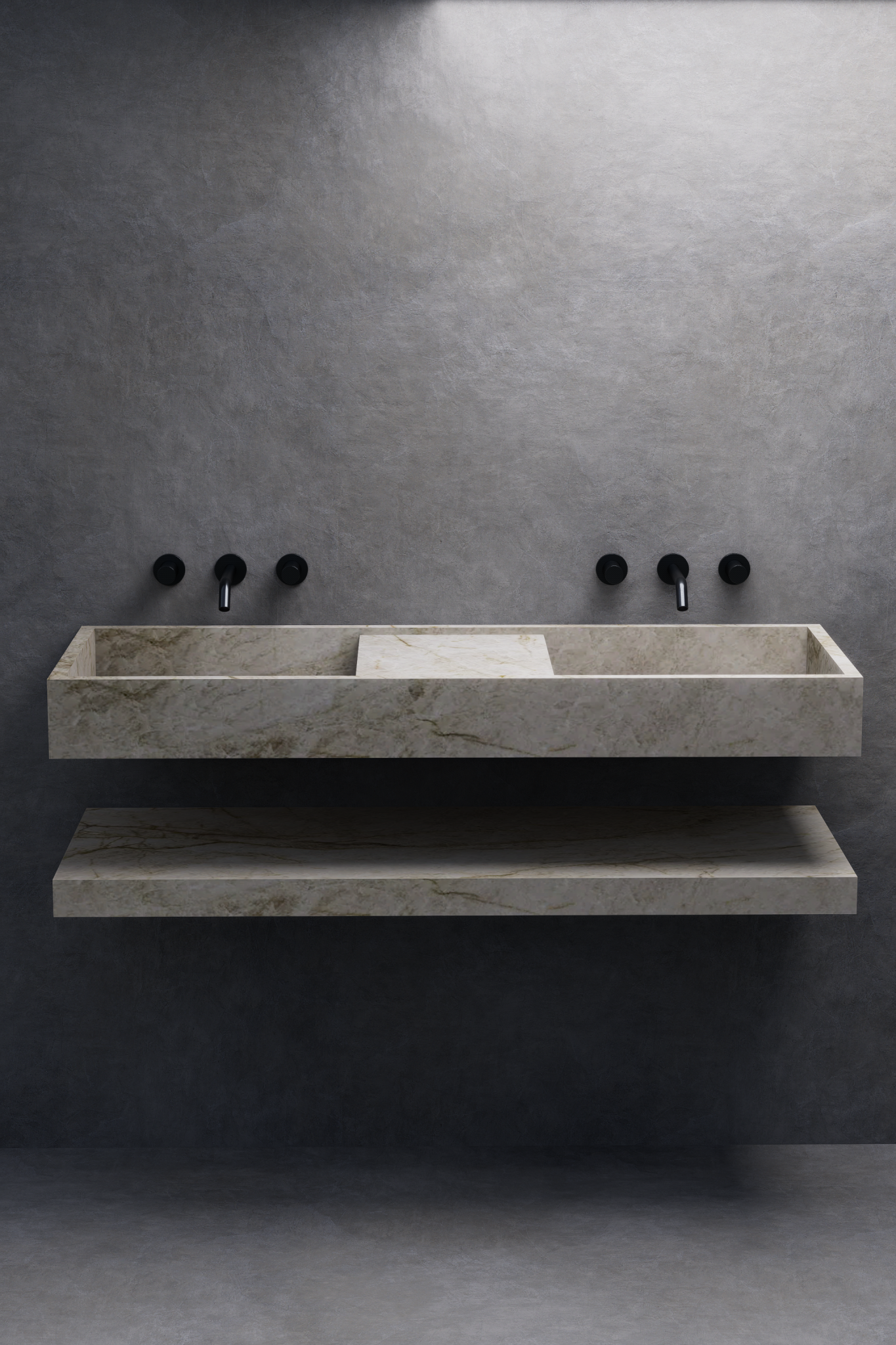 Encimera integrada doble